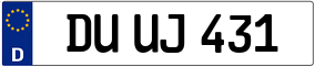 Trailer License Plate